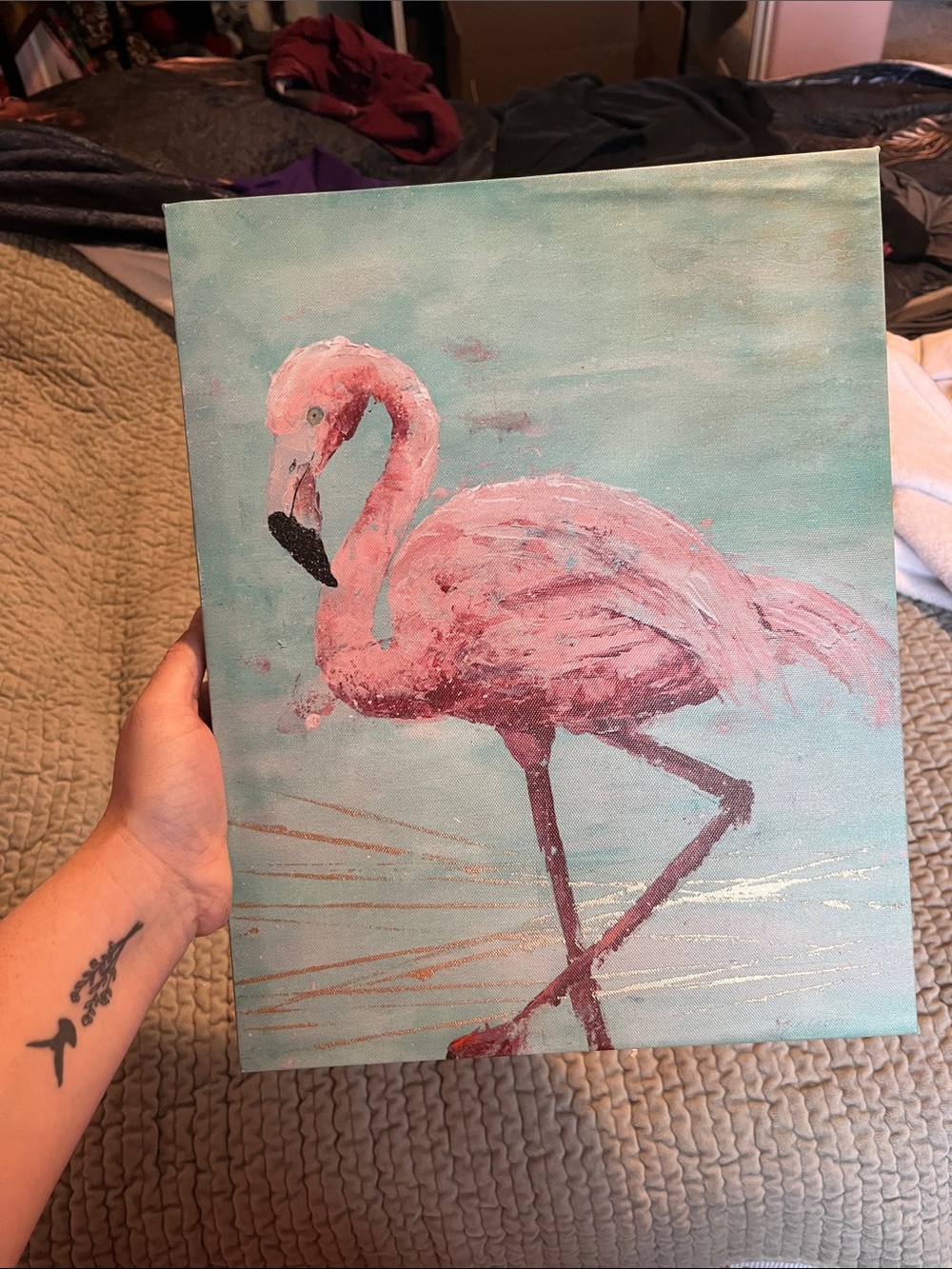 Pink Flamingo Canvas Wall Art
